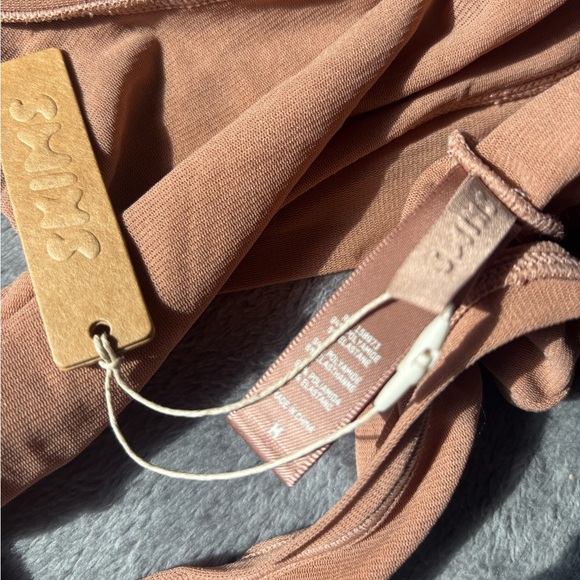 SKIMS Summer Mesh Scoop Bralette Sienna Medium - Picture 6 of 6